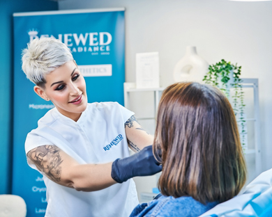 skilled practitioner performing aesthetic treatment on client in modern clinic 3 beauty techniques